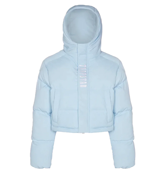 Women's Ice Blue Decoded 2.0 Hooded Puffer Jacket