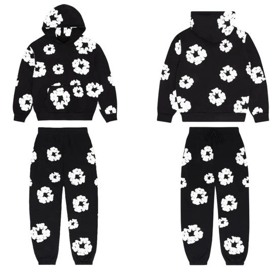 Black ‘The Cotton Wreath’ Tracksuit