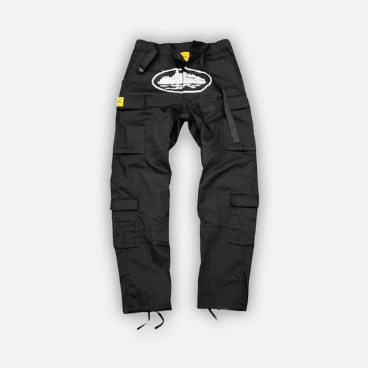 BLACK & WHITE CRTZ ALCATRAZ CARGO TROUSER