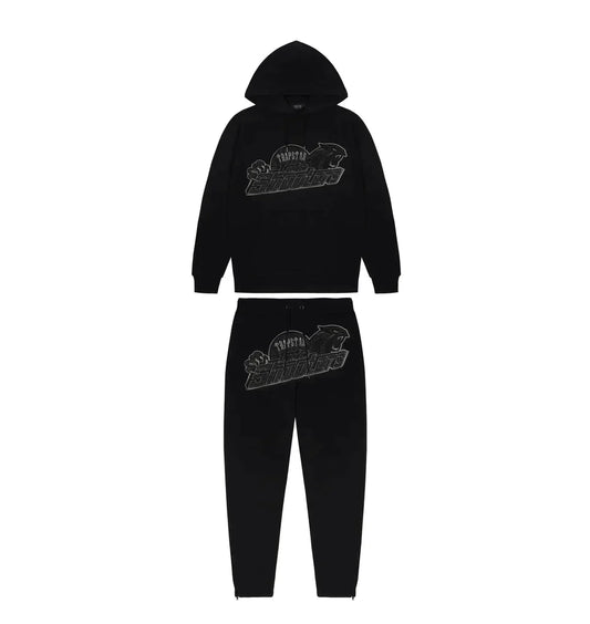 Black Monochrome London Shooters Tracksuit